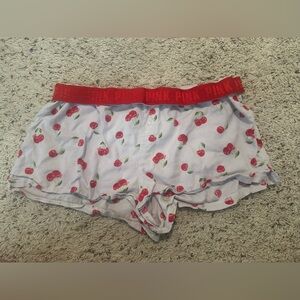 Y2K PINK PJ Cherry Pattern Shorts